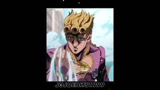 Giorno Giovanna vs Johnny Joestar jojosbizzareadventure versus jjba anime edit animeedit [upl. by Austine]