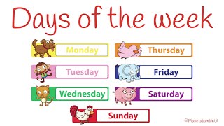 I Giorni della Settimana in Inglese  Days of The Week in English [upl. by Sharron]