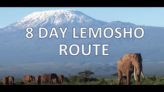 Kilimanjaro 8 Day Lemosho Route in 3D [upl. by Eelarak]