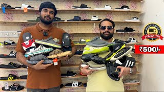 Kolkata Shoes Market  Cheapest Shoes In Kolkata  Huge Sliders Collection  Shine Shoes Kolkata [upl. by Uot63]