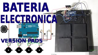 bateria electronica con pads [upl. by Garrek]