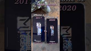 iPhone X 2017 vs iPhone se 2020 test Mobile Legends iPhonex iPhone8 rockstarchallenge [upl. by Stauder]