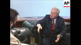 YUGOSLAVIA SLOBODAN MILOSEVIC INTERVIEW [upl. by Huoh]