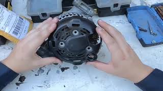 How To Replace Alternator Brushes and Voltage Regulator on a Denso Alternator [upl. by Laurance]