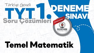 Ekim 2024  YKS 1 Deneme Sınavı TYT TEMEL MATEMATİK Çözüm Videoları [upl. by Karlik]