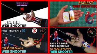 4 Easy SPIDER MAN Web Shooters  4 Amazing Spider Man web shooter  DIY web shooters [upl. by Wilfreda168]