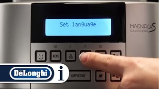 How to Set Languages on Your DeLonghi Magnifica S ECAM 22360S Coffee Machine [upl. by Nadoj]