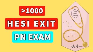 Hesi Exit PN Exam 2024 Review 50 Questions [upl. by Nolak]