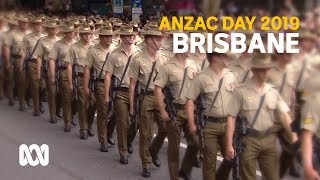 Anzac Day 2019  Brisbane march and service [upl. by Den]