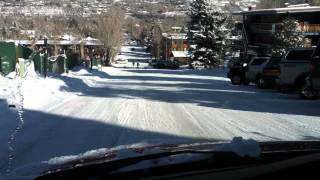 Hankook Winter IPike 409 Studded Traction on Icy Hill [upl. by Nueovas621]