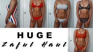 HUGE Zaful Bikini Haul  TryOn  SUMMER 2017  Taylor Sison [upl. by Ahsyekat468]