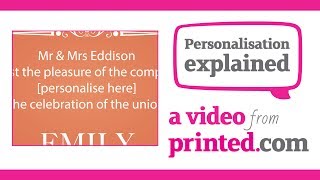 Personalisation Explained  printedcom video [upl. by Aynodal233]