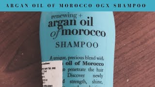 Argan Oil of Morocco Ogx Shampoo Review [upl. by Oicam]