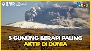 Fakta Menarik 5 Gunung Berapi Paling Aktif di Dunia [upl. by Holle177]