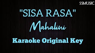 MAHALINI  SISA RASA Karaoke version no vocal  original key [upl. by Nnayram]