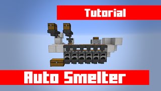 How to Build a CheapEasy Auto Smelter with Even Distribution in Minecraft [upl. by Eidak]