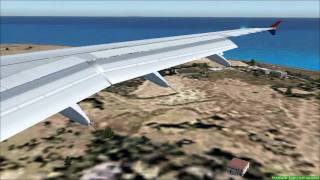 FS2004 Landing Gran Canaria A320 AEROLLOYDmp4 [upl. by Ramses413]