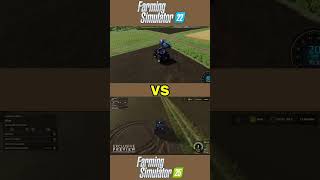 Fs22 vs fs25 COMPARAÇÃO DE SOLO gamer fyp shorts agro farming simulator [upl. by Sholley]