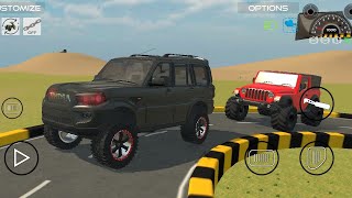 DRIVE SCORPIO AND THAR WITH BIG ALLOY WHEELS scorpio thar viral gamingvideos [upl. by Engelbert]