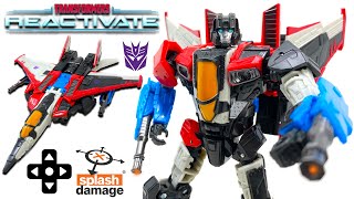 Transformers REACTIVATE Voyager Class STARSCREAM Review [upl. by Nirel]