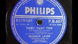 Frankie Laine Ticky Ticky Tick 1956 78 rpm [upl. by Adiell]