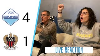 UNA PIOGGIA DI GOL LAZIO 41 NIZZA  LIVE REACTION [upl. by Kenwood]