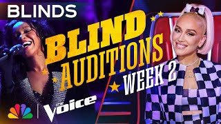 The Best Performances from the Second Week of Blind Auditions  The Voice  NBC [upl. by Alle]