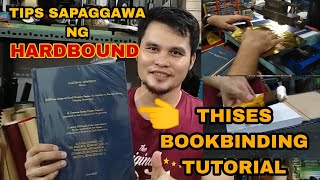 THESIS BOOKBINDING TUTORIAL STEP BY STEP UMPISA NA NAMAN ANG THESIS HARDBOUND [upl. by Silvain]