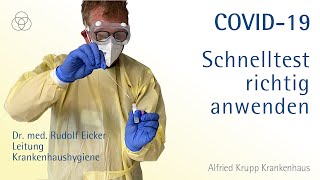 COVID19 HOTGEN®AntigenSchnelltest richtig anwenden [upl. by Eachern]