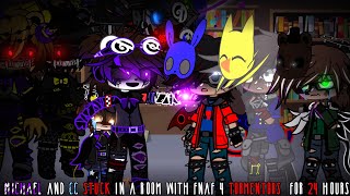 Michael and CC Stuck in a Room with FNaF 4 Tormentors for 24 hours  FNaF 4 Bullies  SparkleAftøn [upl. by Etti385]