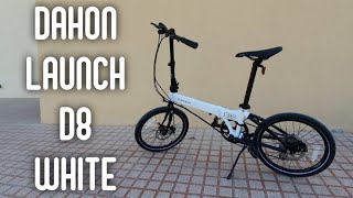 Short Review Fold and Unfold of Dahon Launch D8 white Black 2020 [upl. by Kier]