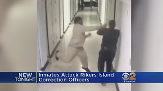 Inmates Attack Rikers Island Correction Officers [upl. by Eirrac]