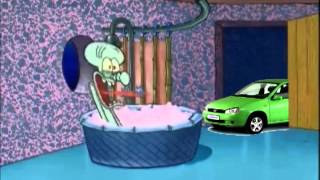 Squidward Screaming LADA Kalina [upl. by Annayt]