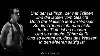 Haifisch  RAMMSTEIN Isolated Vocals  Lyrics [upl. by Terri729]