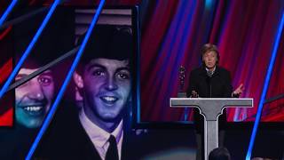 Paul McCartney Inducts Ringo Starr at the 2015 Rock amp Roll Hall of Fame Induction Ceremony [upl. by Rains]