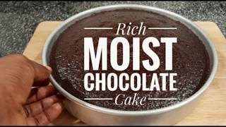 Rich Moist Chocolate Cake Recipe [upl. by Jade]