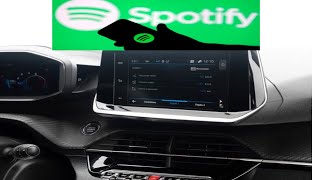 Como conectar Spotify androidiphone sem cabo usb Usando bluetooth no Peugeot 208 [upl. by Suoivart]