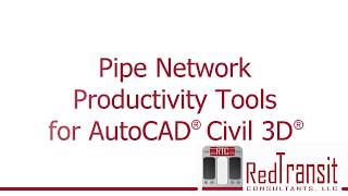 Pipe Network Productivity Tools  Standard Selection Options [upl. by Hugon]