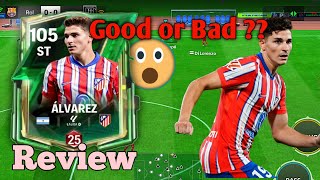 Anniversary Julián Alvarez🇦🇷 card Review😱  Good or Bad  Fc Mobile [upl. by Enimasaj]