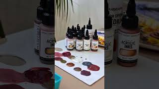 KAMENSKAYA Metallic Acrylic Inks Swatches [upl. by Appilihp]