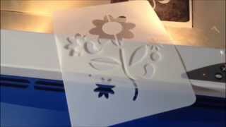 Stencil Video How We Make a Stencil Template For Fabric Walls Scrapbook [upl. by Copland]