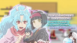 TSUKIMICHI Moonlit Fantasy react to Rimuru as Tomoe’s father Gacha reactionship RimuruxVelgrynd [upl. by Enileda]