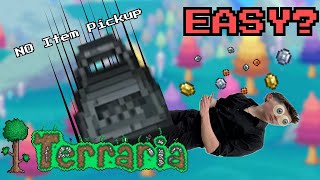 LIVE 🔴 Beating Terraria With No Item Pickup Is EASY LIVESTREAM [upl. by Pacian]