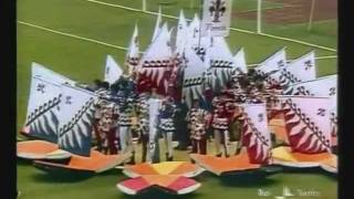 Sbandieratori Borghi e Sestieri Fiorentini Germania 74 Cerimonia Inaugurale Mondiali di Calcio [upl. by Lymann]