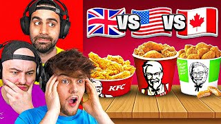 US v UK v CANADA KFC MUKBANG [upl. by Lleon]