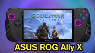 ROG ALLY X  God of War Ragnarok Mindblowing FPS [upl. by Lajet]