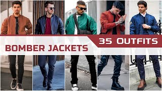 35 Bomber Jacket Outfit Ideas for Winter 2024  Mens Fashion [upl. by Ethelda]