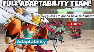 FULL ADAPTABILITY TEAM DESTROYS NATIONAL DEX PLAYERS POKEMON SCARLET AND VIOLET [upl. by Nadine]