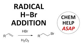 radical addition of HBr to alkenes [upl. by Eseerehs]