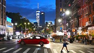 Saturday night walk in West Village Greenwich Village  Outdoor dining NYC [upl. by Rubia]